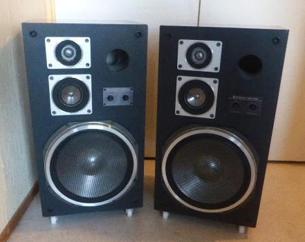 HITACHI HS-430 LUIDSPREKER BOXEN., Audio, Tv en Foto, Luidsprekers, Gebruikt, Front, Rear of Stereo speakers, 60 tot 120 watt