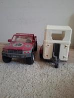 Mooie Schleich trailer en auto met chauffeur., Ophalen of Verzenden, Zo goed als nieuw, Jongen of Meisje