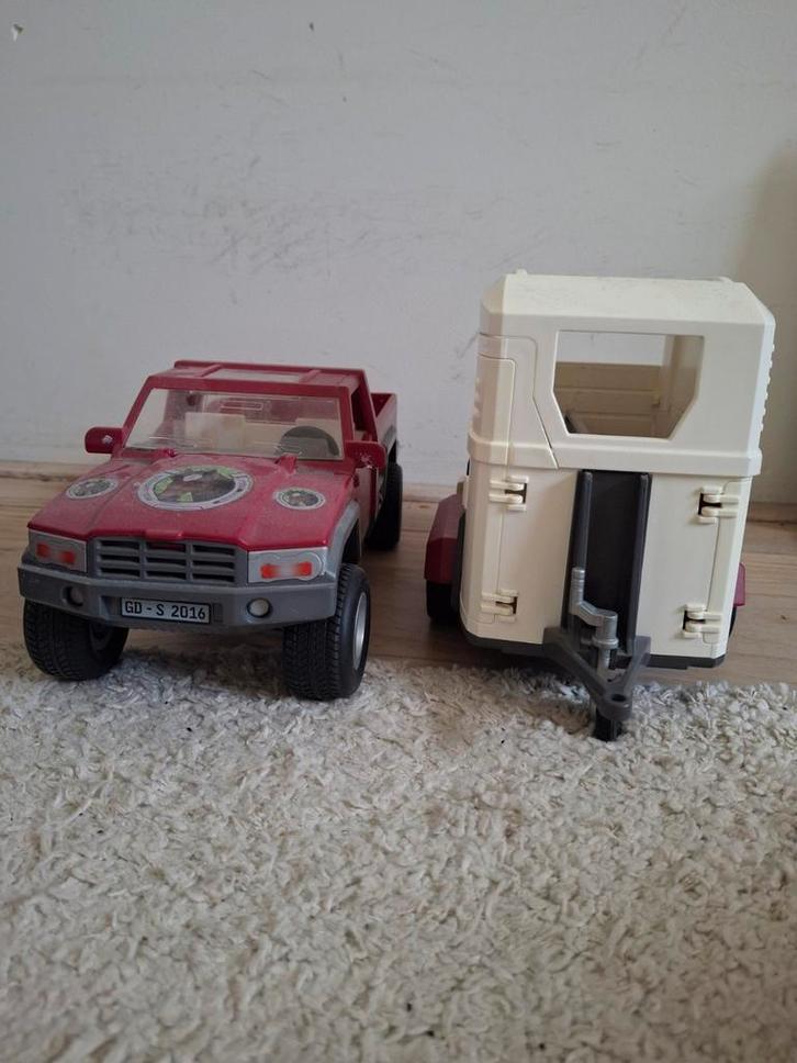 Mooie Schleich trailer en auto met chauffeur., Kinderen en Baby's, Speelgoed | Overig, Zo goed als nieuw, Jongen of Meisje, Ophalen of Verzenden