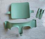 Stokke tripp trapp babyset moss green met gliders ZGAN, Ophalen of Verzenden, Zo goed als nieuw, Meegroeistoel