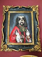 3D schilderij van hond in Poncelet stijl, Antiek en Kunst, Ophalen of Verzenden