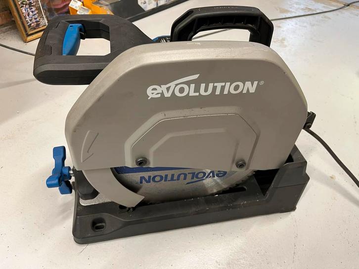 Evolution S355CPS Afkortzaag Metaal - 355mm, Doe-het-zelf en Verbouw, Gereedschap | Zaagmachines, Gebruikt, Afkortzaag, 1200 watt of meer