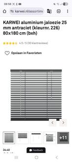Karwei aluminium jaloezie 80 x 180 antraciet, Huis en Inrichting, Stoffering | Gordijnen en Lamellen, Ophalen, Nieuw, 50 tot 100 cm