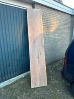 Massieffe zwaar eiken bar /Buro/ werkblad, Doe-het-zelf en Verbouw, Hout en Planken, Geïmpregneerd, 25 tot 50 mm, Eiken, Ophalen of Verzenden