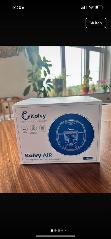 Kolvy Air Dubbele Handsfree Borstkolf + Bewaarzakjes beschikbaar voor biedingen