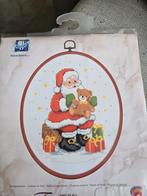 Borduurpakket kerstman met lijst, Ophalen of Verzenden, Nieuw, Borduurpakket