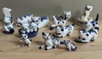 Kattenbeeldjes blauwwit, Ophalen of Verzenden, Zo goed als nieuw, Dier