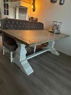 Super mooie klooster tafel en side table, Huis en Inrichting, Tafels | Eettafels, Ophalen, 100 tot 150 cm, 200 cm of meer, Vijf personen of meer