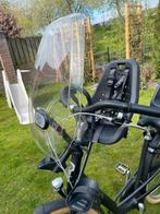 Fietsstoeltje en windscherm Yepp zwart, Fietsen en Brommers, 0 t/m 13 kg, Yepp, Voetsteuntjes, Voorzitje