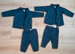 2x donkerblauw fleece pakje, maat 68 (fijn voor buiten!), Ophalen of Verzenden, Zo goed als nieuw, Jongetje, Broekje