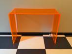acrylic console table consoletafel orange oranje Habitat, Ophalen, 50 tot 100 cm, Zo goed als nieuw, Glas