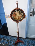 Victoriaans mahonie haardscherm polescreen., Antiek en Kunst, Ophalen