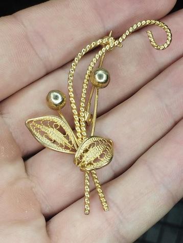 zeldzame mooie vintage broche beschikbaar voor biedingen