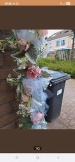 Zgan guirlande met zijde bloemen, Huis en Inrichting, Ophalen of Verzenden, Nieuw