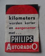 PHILIPS  AUTORADIO  Kilometers worden korter en aangenamer, Ophalen of Verzenden, Zo goed als nieuw, Luciferdoosjes of -merken