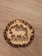 Antieke broche, Overige materialen, 4 tot 7 cm, Beige, Ophalen of Verzenden