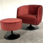 Fauteuil + Hocker Jazz Cartel Living, Huis en Inrichting, Fauteuils, Ophalen, Minder dan 75 cm, Design, Nieuw