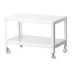 Ikea PS 2012 witte trolley, Gebruikt, Metaal of Aluminium, 55 tot 75 cm, Rechthoekig