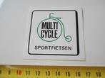 sticker fiets hoge bi MULTI CYCLE sportfietsen, Ophalen, Zo goed als nieuw