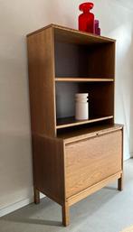 Midcentury vintage Zweedse Kinnarps kast, Huis en Inrichting, Kasten | Boekenkasten, Ophalen, 100 tot 150 cm, Vintage retro teak jaren 60 Deens Zweeds