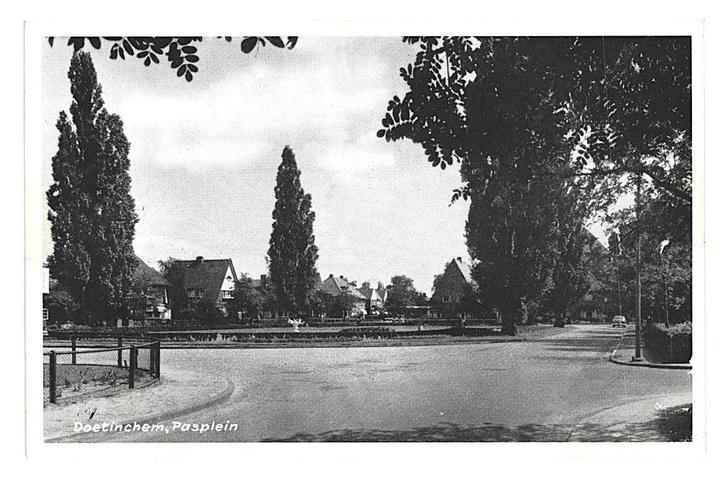975716 Doetinchem Pasplein 1959 Gld Gelopen met postzegel, Verzamelen, Ansichtkaarten | Nederland, Gelopen, Gelderland, 1940 tot 1960