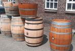 Houten regenton ton of bloembak, Tuin en Terras, Regentonnen, 150 liter of meer, Ophalen, Zo goed als nieuw, Hout