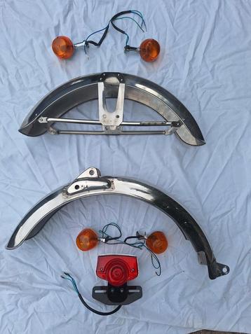 Honda ss50 cd50 Spatborden set en knipperlichtenset repro  beschikbaar voor biedingen