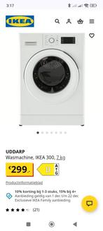 IKEA Uddard bijna nieuwe wasmachine, Ophalen of Verzenden, Gebruikt, 1200 tot 1600 toeren, 85 tot 90 cm