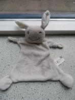 Knuffeldoek konijn heel licht grijs/wit merk Evora Kruidvat, Kinderen en Baby's, Speelgoed | Knuffels en Pluche, Ophalen of Verzenden