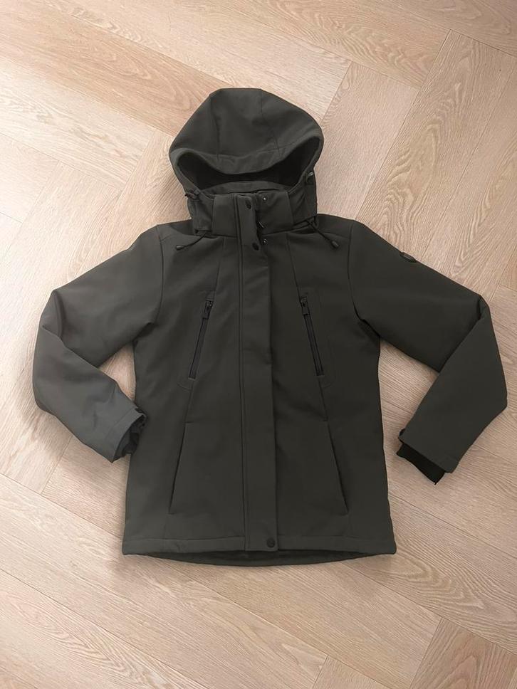Kjelvik Softshell dames jas maat 36, Kleding | Dames, Jassen | Winter, Gedragen, Maat 36 (S), Groen, Ophalen of Verzenden