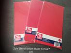 Karton 13,5x27cm rood groen grijs allerlei kleuren, Ophalen of Verzenden, Nieuw, Overige thema's, Blanco kaart of Basiskaart