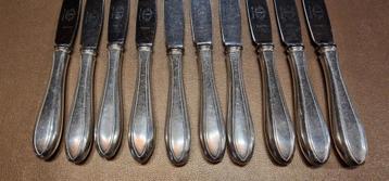 10 Keltum P2 messen ca. 21 cm. Verzilverd  beschikbaar voor biedingen