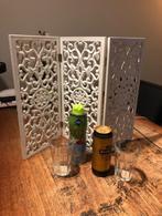 houtsnijwerk 3-luik mini kamerscherm, Antiek en Kunst, Curiosa en Brocante, Ophalen of Verzenden