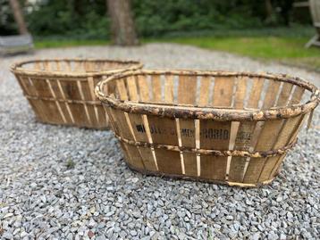 BROCANTE AUTHENTIEKE FRANSE FRUITMANDEN beschikbaar voor biedingen