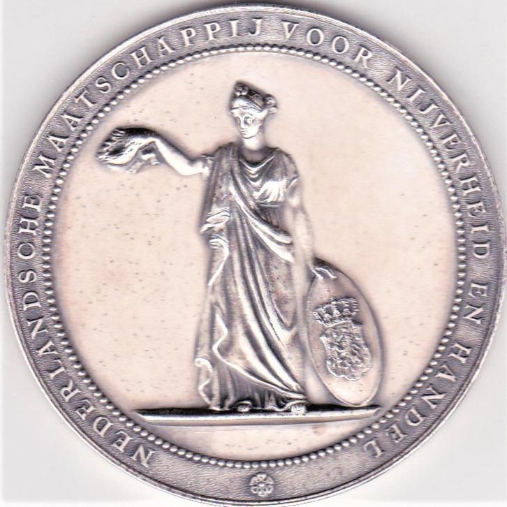 VOLKWELVAART HET DOEL DER MAATSCHAPPIJ met stempel in RAND, Postzegels en Munten, Penningen en Medailles, Overige materialen, Verzenden