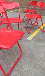 Vintage stoelen, Huis en Inrichting, Stoelen, Ophalen of Verzenden, Gebruikt, Rood