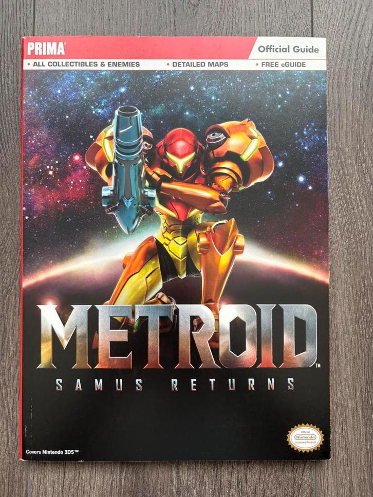 Metroid Samus Returns 3DS official Prima games guide book, Spelcomputers en Games, Games | Nintendo 2DS en 3DS, Zo goed als nieuw