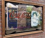 Oude Reclame Spiegel Coca Cola - vintage seventies retro, Ophalen, Gebruikt, Reclamebord