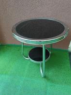 Bijzettafel. Tafeltje. Vintage, Huis en Inrichting, Minder dan 55 cm, Rond, Zo goed als nieuw, Ophalen