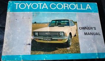 klassieke TOYOTA COROLLA instructieboekje beschikbaar voor biedingen
