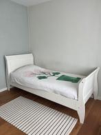 1 persoonsbed massief hout incl. lattenbodem, Ophalen, Gebruikt, 90 cm, Eenpersoons