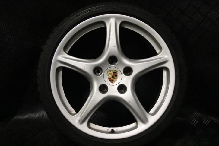 Porsche 997 velgenset + Continental ContiWinterContact set, Auto-onderdelen, Banden en Velgen, Velg(en), Zomerbanden, 17 inch