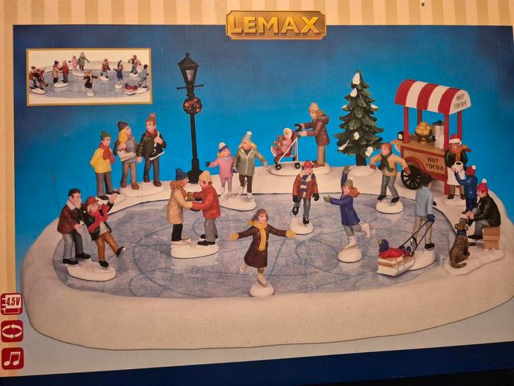Lemax Schaatsbaan - Kerstdorp, Diversen, Kerst, Zo goed als nieuw, Ophalen of Verzenden