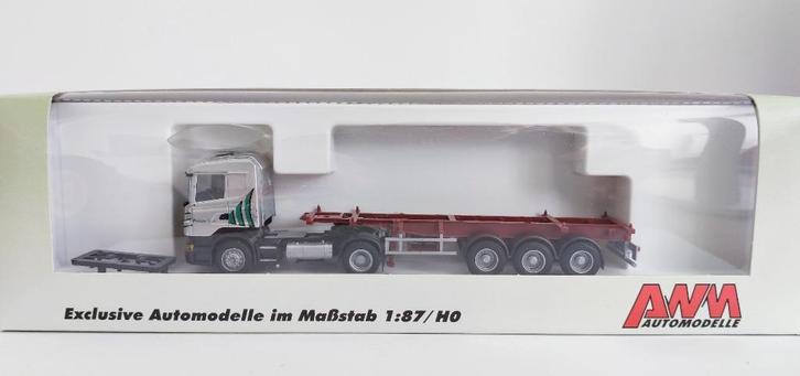 AWM Scania R Highl. Aerop. Swapbody-SZ Pellegrini H0 1:87, Hobby en Vrije tijd, Modelauto's | 1:87, Nieuw, Bus of Vrachtwagen