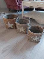 Manden set met ster en leren handvat, Ophalen of Verzenden, Zo goed als nieuw