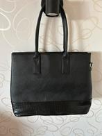 Grote zwarte tas met laptopvak, Sieraden, Tassen en Uiterlijk, Tassen | Damestassen, Ophalen of Verzenden, Nieuw, Zwart, Handtas