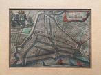 Antieke ingelijste Plattegrond Rotterdam, Harrewyn, 1710, Antiek en Kunst, Kunst | Etsen en Gravures, Ophalen of Verzenden