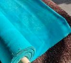 Turquoise zachte gordijnstof ACTIE nu €7,50pm!!, Ophalen of Verzenden, Nieuw