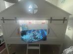Half Hoogslaper Leen Bakker incl. Matras & Lattenbodem, Ophalen, 85 tot 100 cm, Gebruikt, Lattenbodem