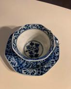 Antiek Mosa Kop en Schotel - Peterseliepatroon, Antiek en Kunst, Antiek | Porselein, Ophalen of Verzenden